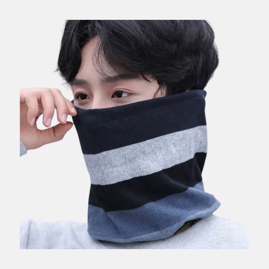 Cuellera Rayas Azul Bufanda de Invierno Unisex
