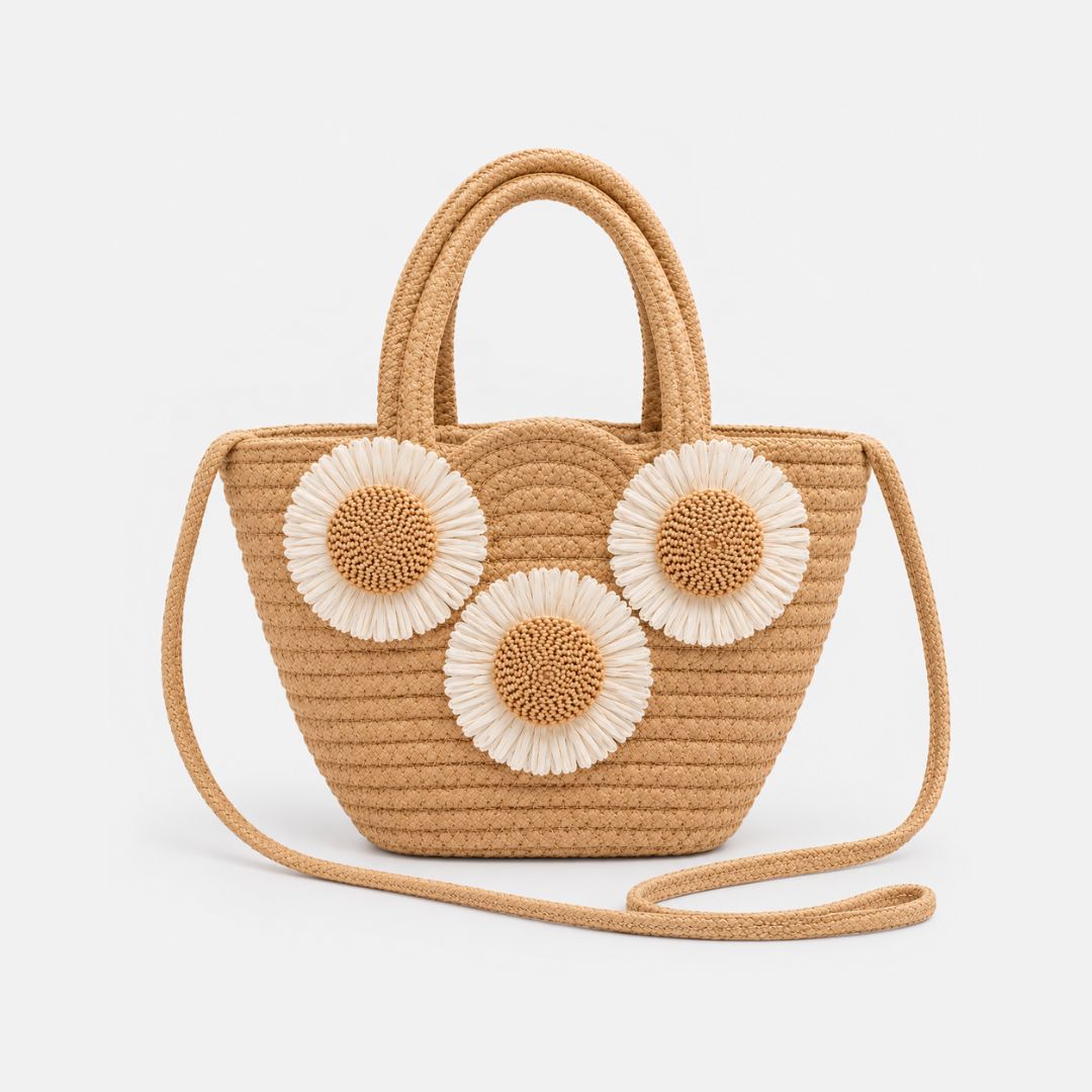 Bolso de Fibra Trenzada Sun de Playa