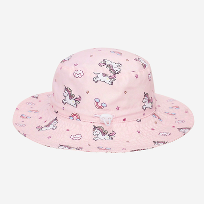 Bucket hat Baby Rainbow con diseño de unicornios