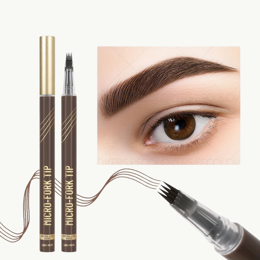 Lápiz de Cejas 4 Puntas Impermeable Efecto Natural
