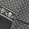 Bufanda Suave Lennin Negro Doble Capa con diseño geometrico