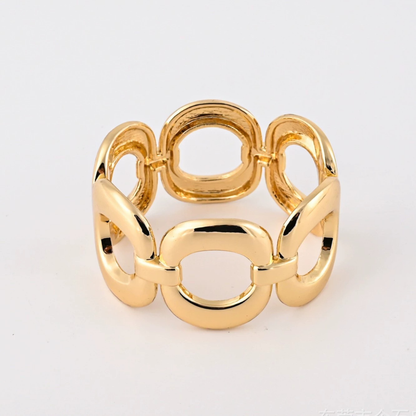 Pulsera Marea Mujer Cierre Tipo Clip | Dorado