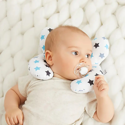 Almohada de Viaje Bebé Forma de U Estrellitas