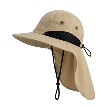 Sombrero Gorro Alta Proteccion Sol Cubre Nuca Impermeable Mesh
