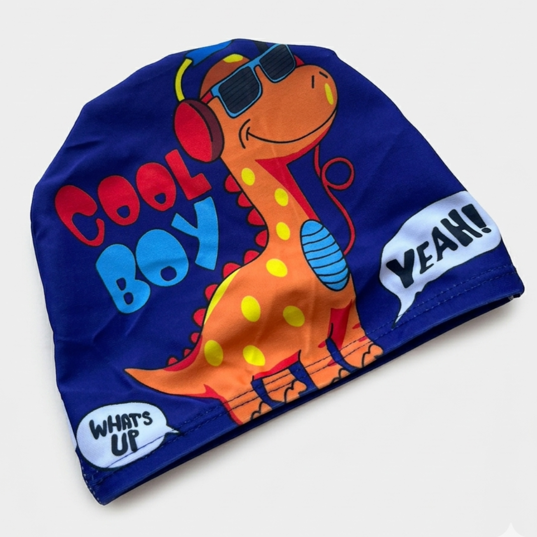Gorro Natación Cool Boy Azul: para niños de 9 - 12 meses (40 cm)