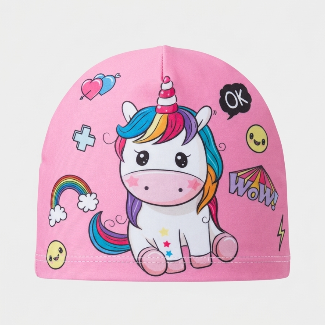 Gorro Natación Ponny Wow Rosado: para niñas de 9 - 12 meses (43 cm)