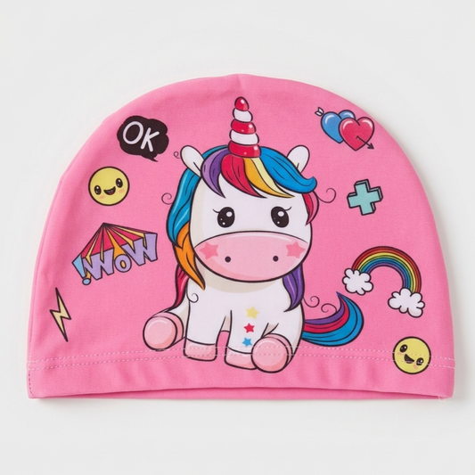 Gorro Natación Ponny Wow Rosado: para niñas de 9 - 12 meses (43 cm)