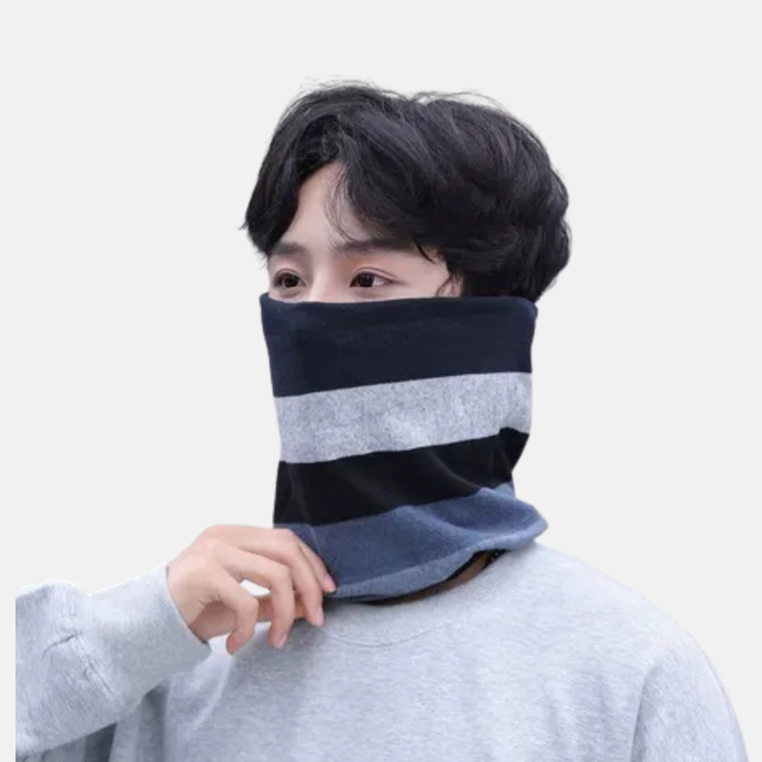 Cuellera Rayas Azul Bufanda de Invierno Unisex
