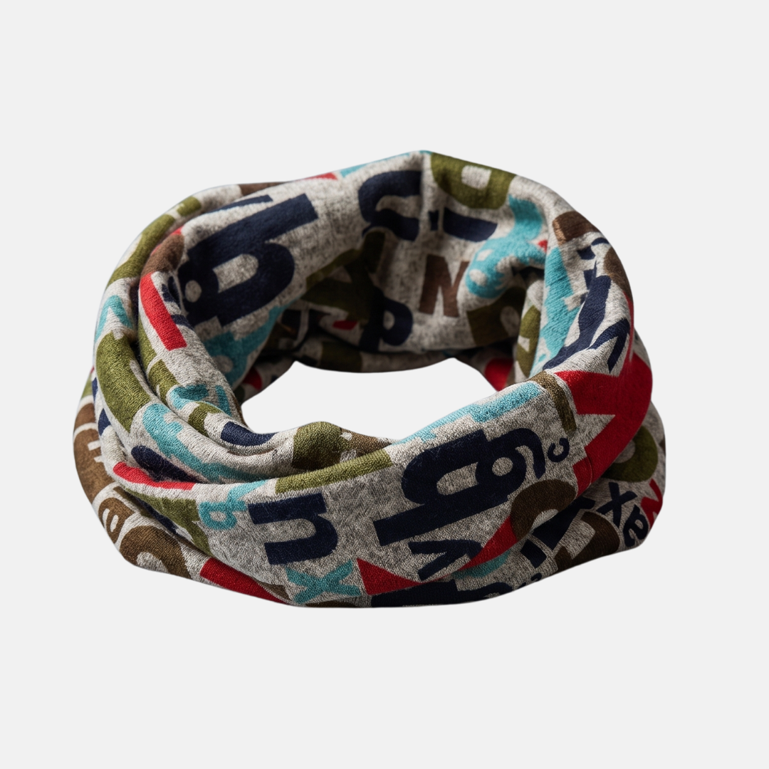 Cuellera ABC Bufanda de Invierno doble vuelta Unisex