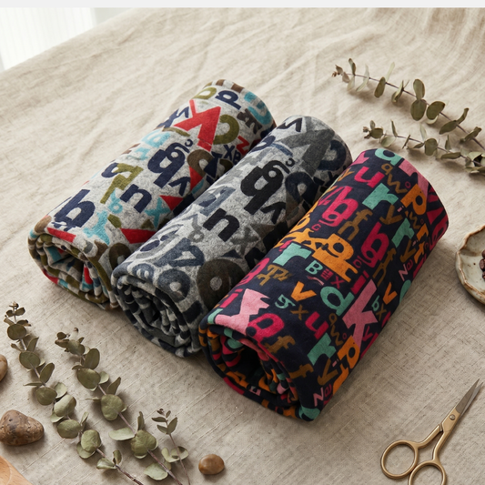 Cuellera ABC Bufanda de Invierno doble vuelta Unisex