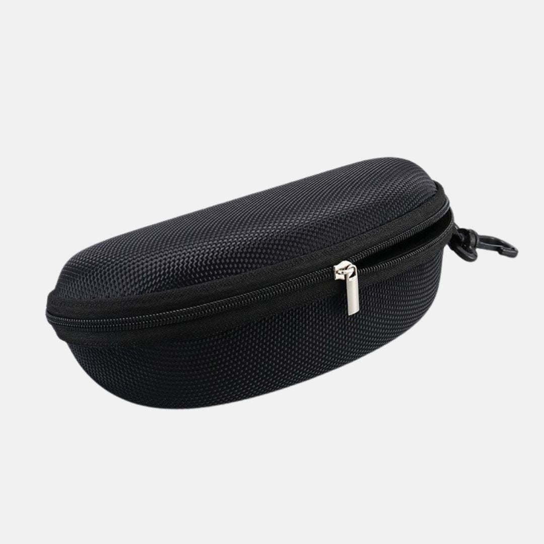 Estuche para lentes con cierre con gancho