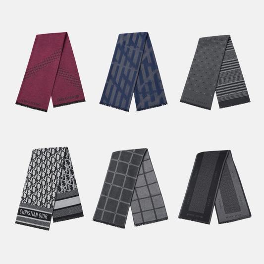 Bufanda Delgada Tela Suave Chalina Reversible de hombre