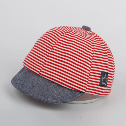 Gorro de Bebé Mario Marinero Estrella de rayas (3-9 meses)