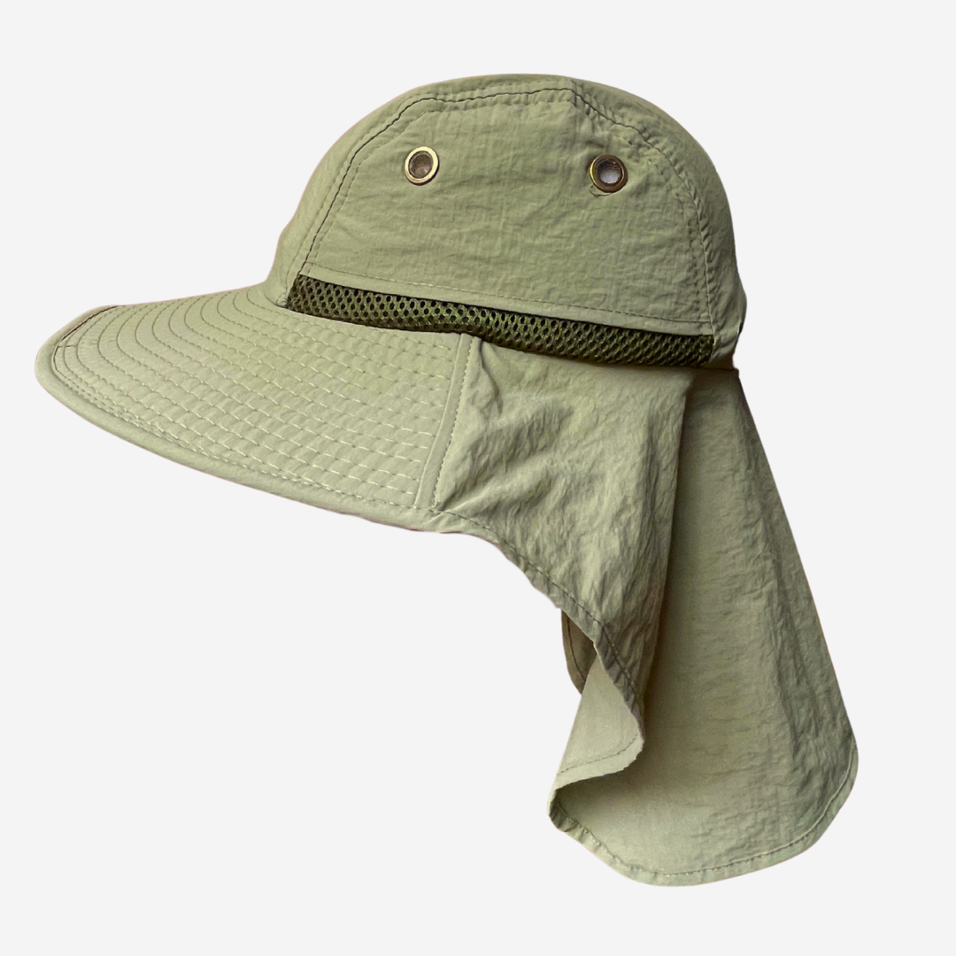 Sombrero Gorro Alta Proteccion Sol Cubre Nuca Impermeable Mesh