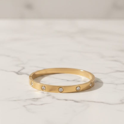 Pulsera Eclat Mujer Cierre Tipo Clip | Dorado