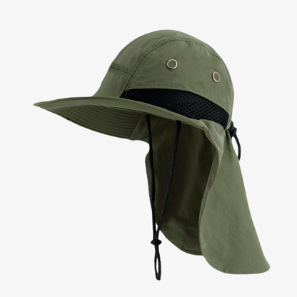 Sombrero Gorro Alta Proteccion Sol Cubre Nuca Impermeable Mesh