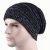 Beanie Baggy Jaspeado Gris - Gorro Unisex tejido de invierno