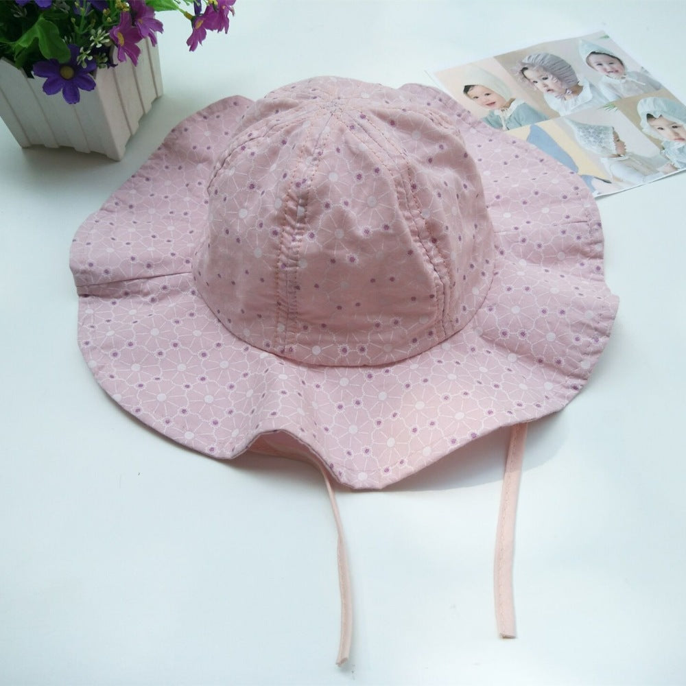 Sombrero Florcita Rosado Ala Ancha para bebes/niñas: Protección, estilo y cuidado