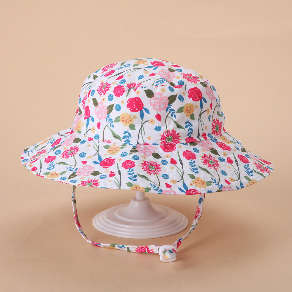 Bucket hat FlowerRose 52cm: Gorro para niña de 2 a 5 años