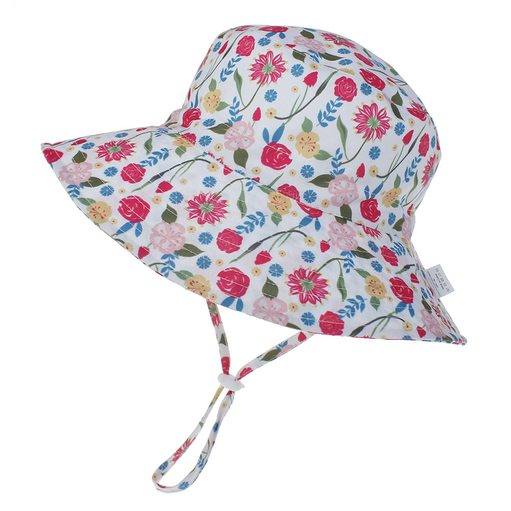 Bucket hat FlowerRose 52cm: Gorro para niña de 2 a 5 años