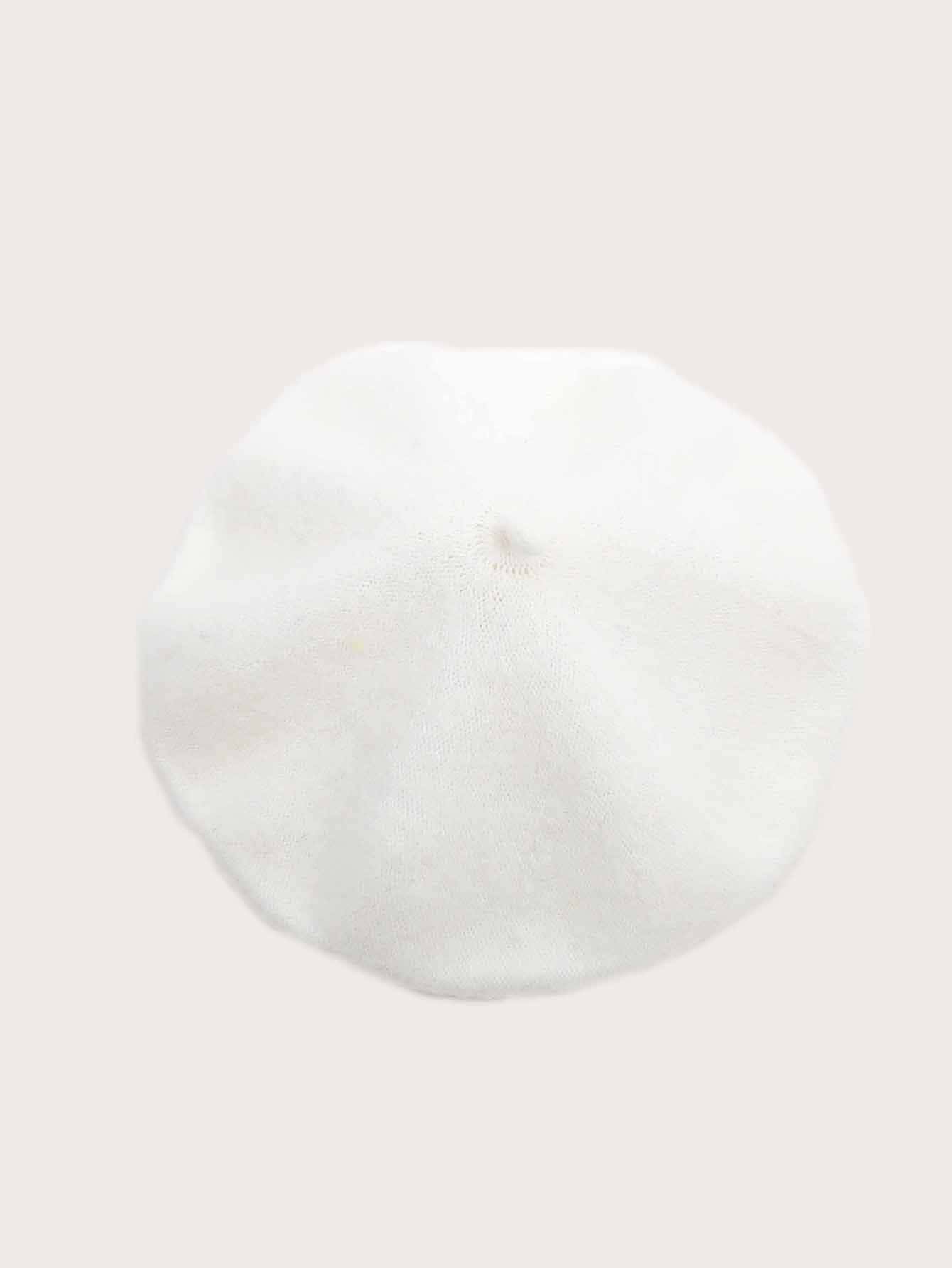 Boina Francesa de Lana para Mujer | Blanco