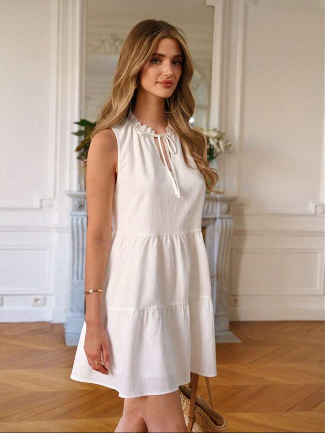 Vestido de Playa Mujer Modelo Frenchy - Blanco Ivory