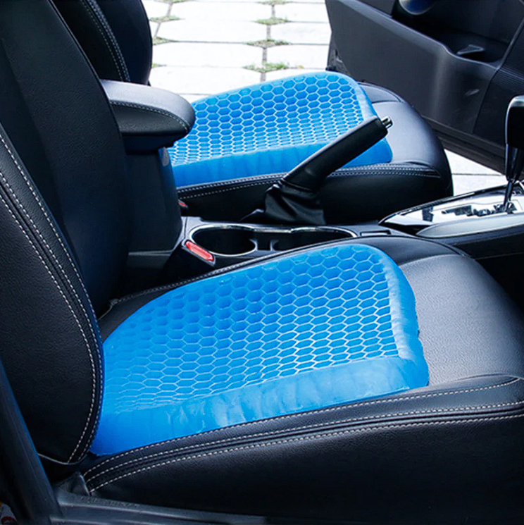 Asiento Cojín de Gel Flexible con Funda para mayor comodidad