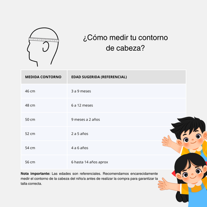 Boina WBK Niños 1-2 años (50 cm) | Amarillo