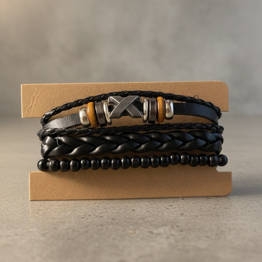 Pulsera Vintage Miguel Hombre (Pack 3 Unidades) - Cuerina