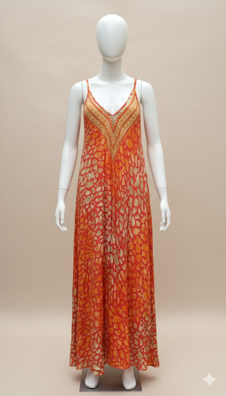 Maxi Vestido Coralia con diseño exclusivo - Talla única