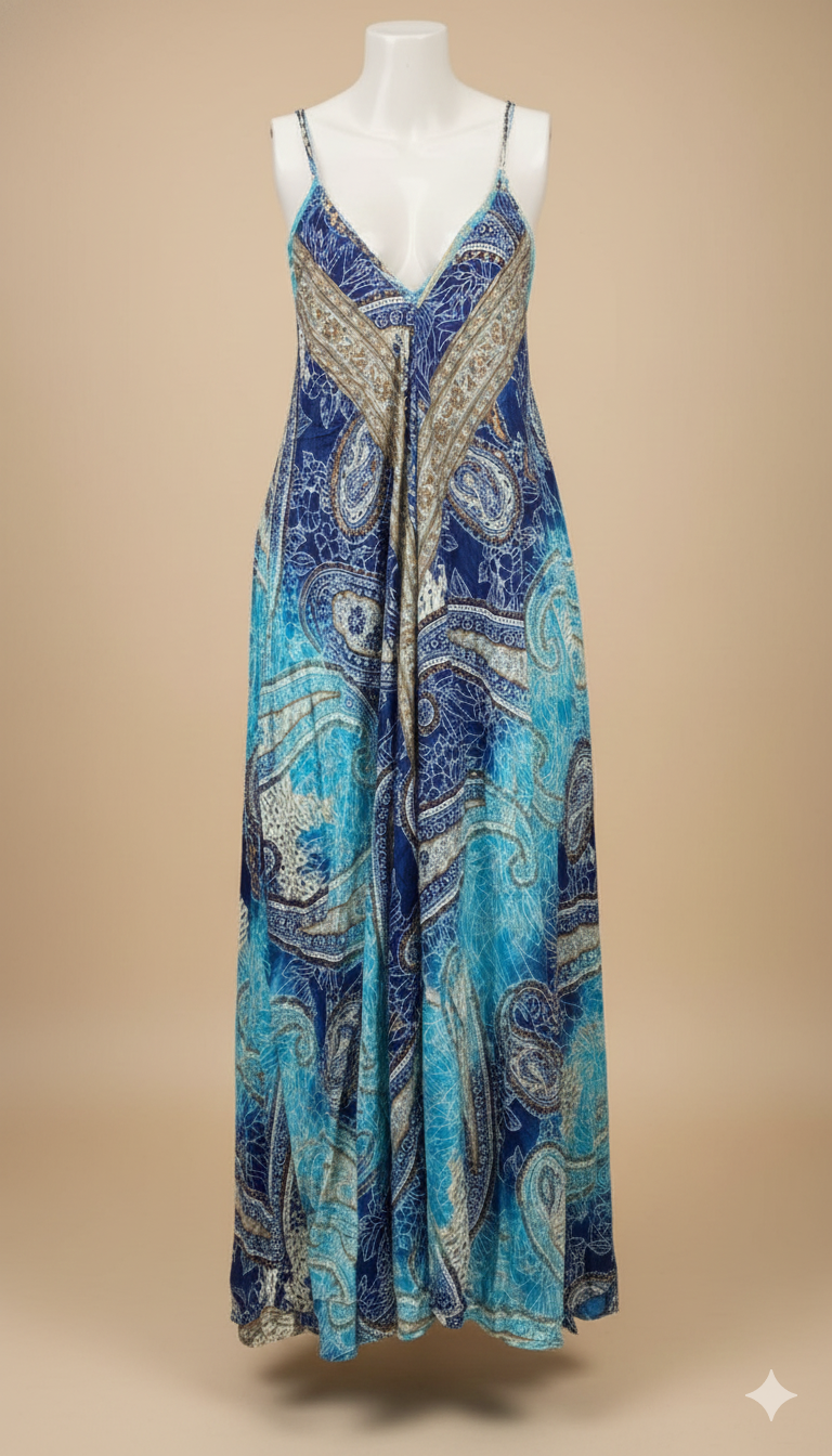 Maxi Vestido Azuria con diseño exclusivo - Talla S/M