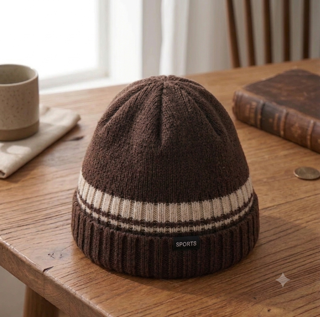 Beanie Larry para hombre | Marrón