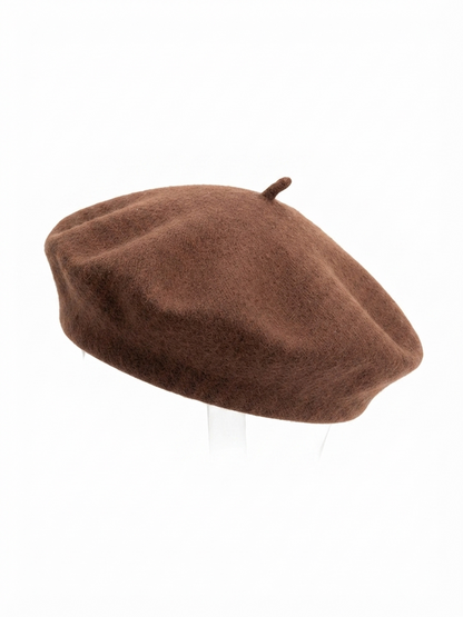 Boina Francesa de Lana Unisex Sin Colita