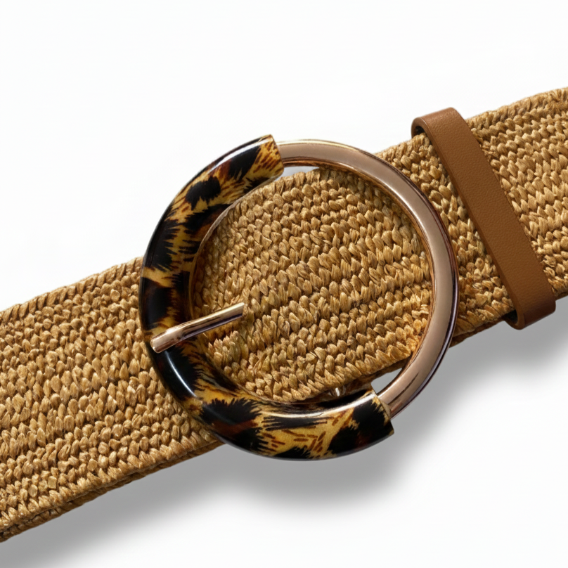 Cinturón elástico Pippa con hebilla Animal Print