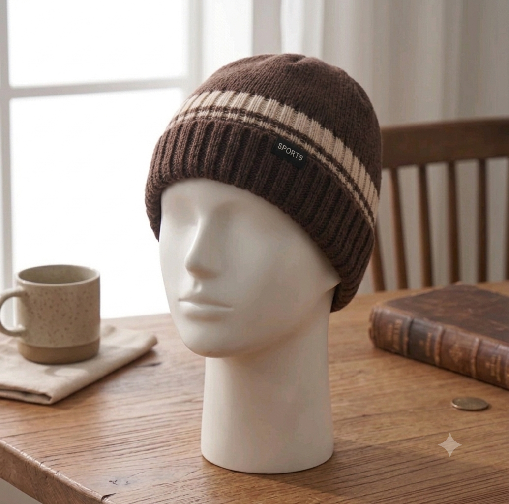 Beanie Larry para hombre | Marrón