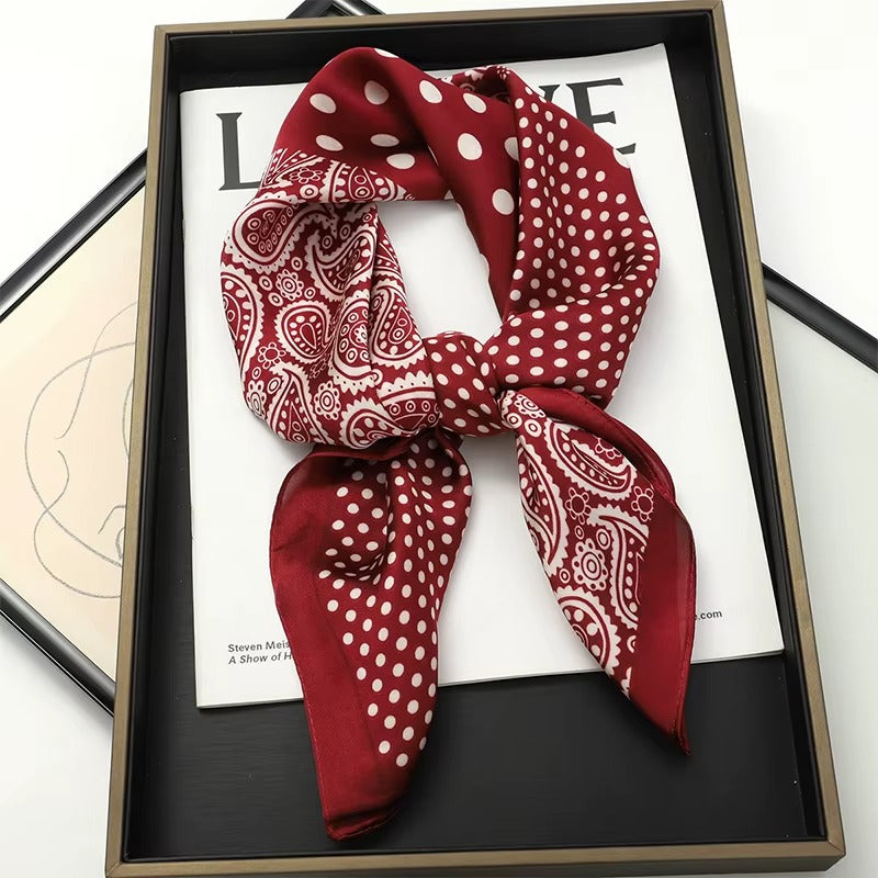 Pañoleta Bandana Pañuelo Marquise de 70x70cm | Rojo
