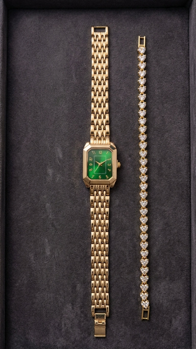 Set de Reloj y Pulsera Helia