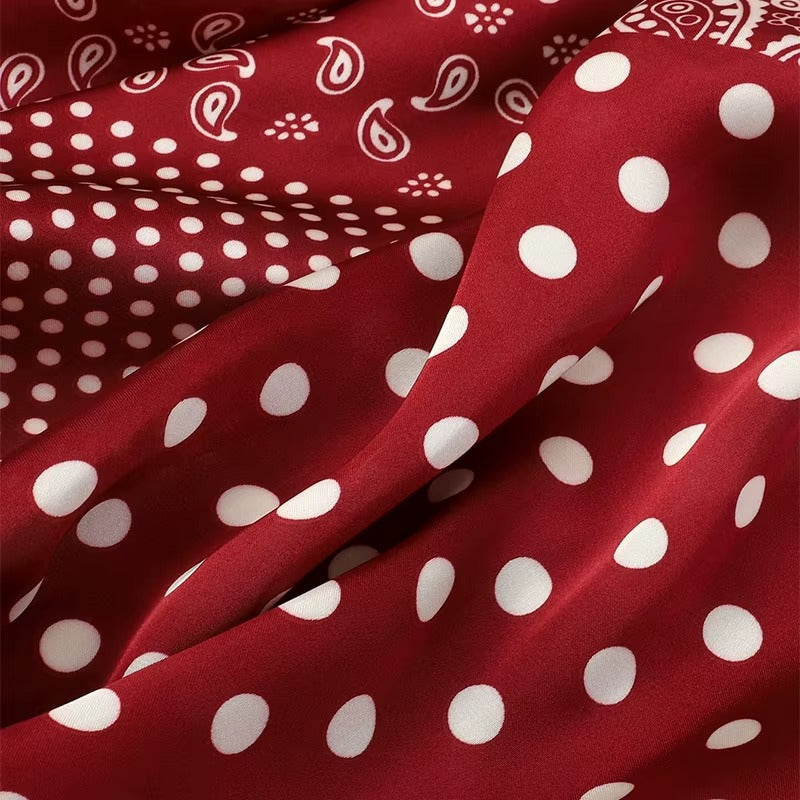 Pañoleta Bandana Pañuelo Marquise de 70x70cm | Rojo