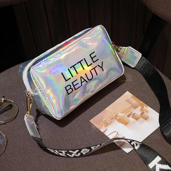 Cartera Neceser Holográfico Impermeable Opal Silver