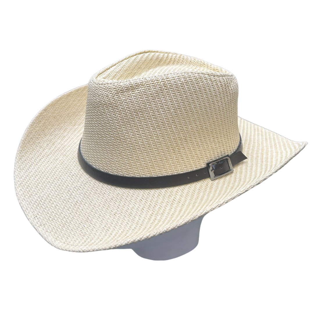 Sombrero Vaquero de Paja Country - Ivory