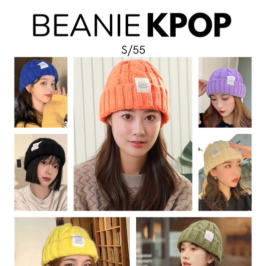 Beanie Kpop Chunky gorro Trenzado