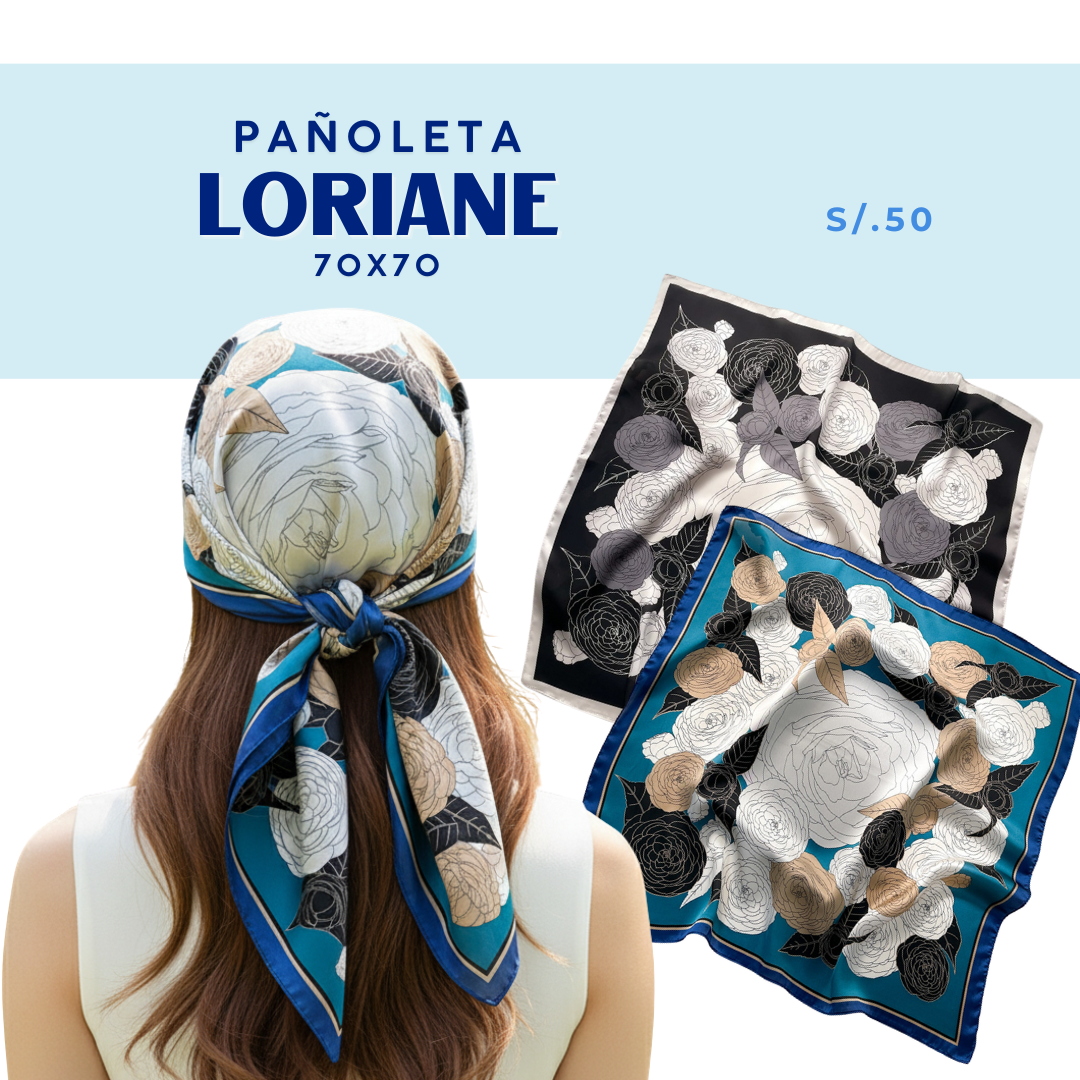 Pañoleta Bandana Pañuelo Loriane 70x70cm