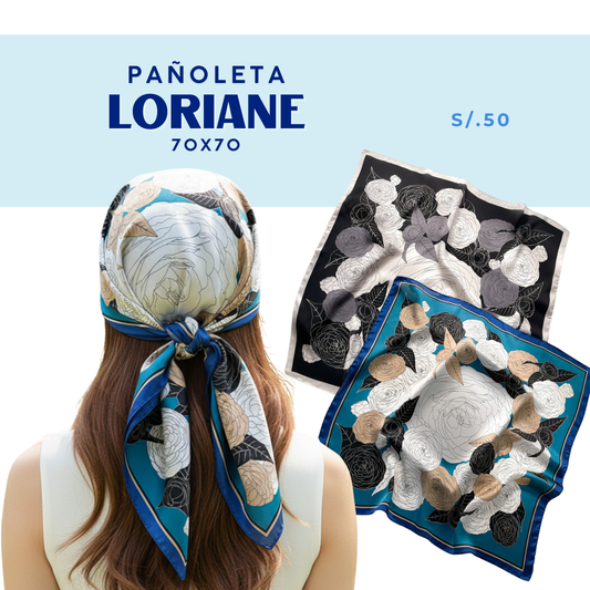 Pañoleta Bandana Pañuelo Loriane 70x70cm