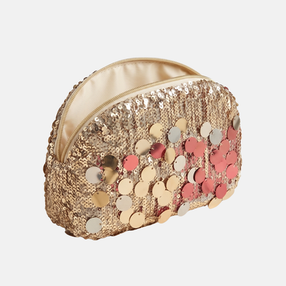 Bolso glitter Cartera de Fiesta Manon con Lentejuelas - Dorado