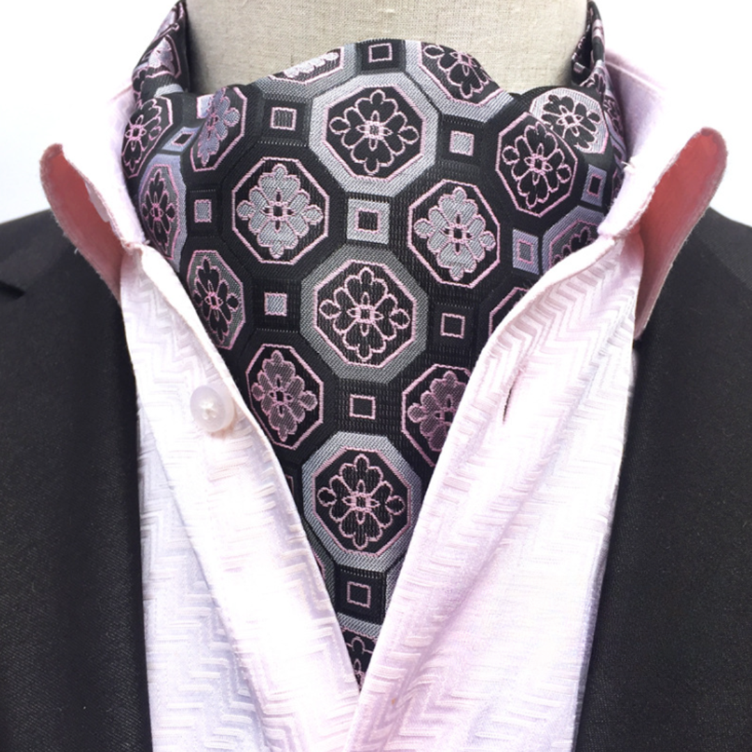 Bufanda Corbata Mason de seda para hombre - Lila