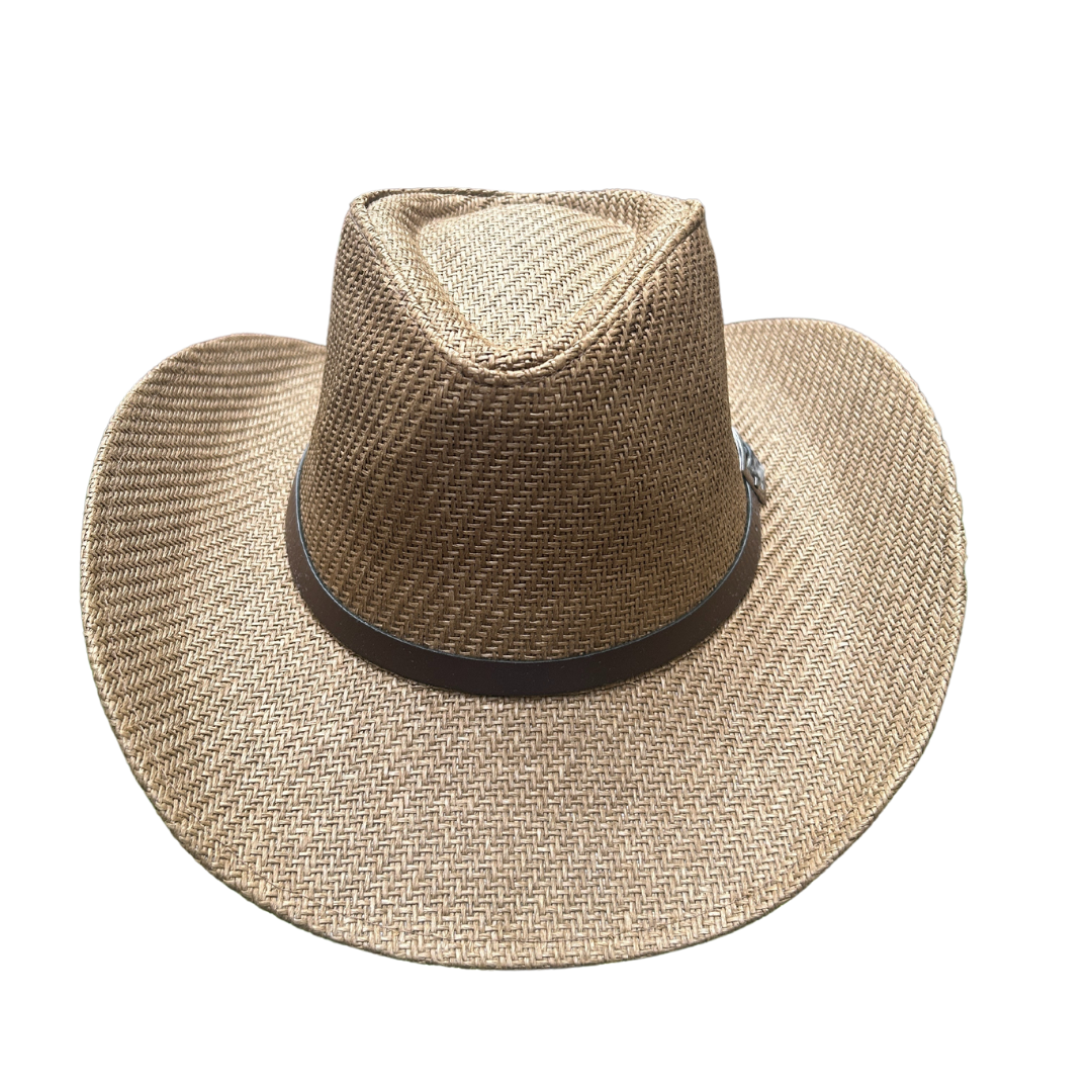 Sombrero Vaquero de Paja Country - Marrón