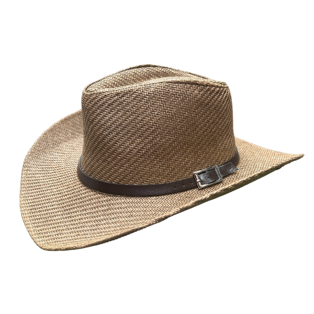 Sombrero Vaquero de Paja Country - Marrón