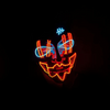 Mascara LED para halloween 2023🎃 / NARANJA Y AZUL