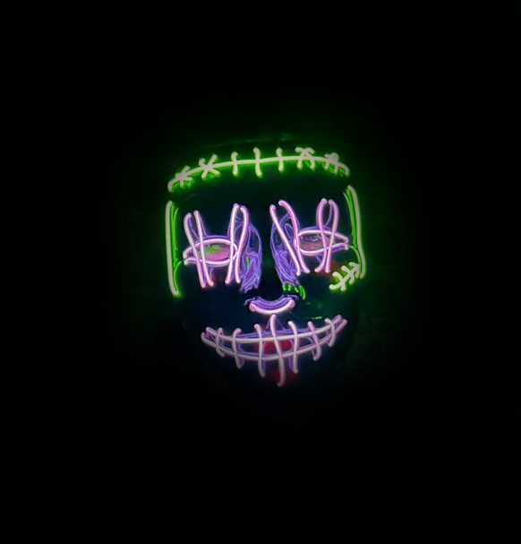 Mascara LED para halloween 2025🎃 / Colores variados