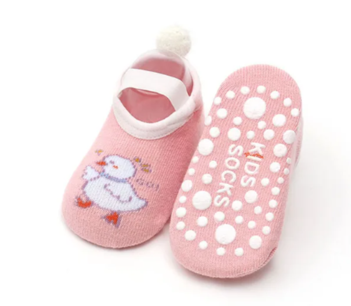 Medias Antideslizante Poly#4 (14.5cm) para Bebés de 1-2 años